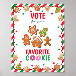 Weihnachts-Cookie Exchange Party Game Cookie Ballo Poster