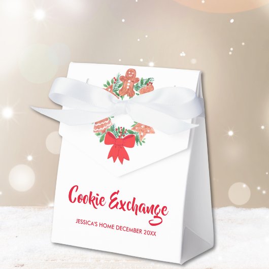 Weihnachts-Cookie-Exchange-Party Geschenkschachtel