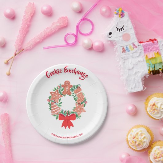 Weihnachts-Cookie-Exchange-Party Pappteller (Party)