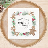 Weihnachts-Cookie-Exchange-Party Serviette