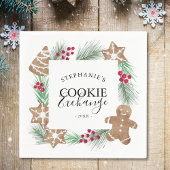 Weihnachts-Cookie-Exchange-Party Serviette