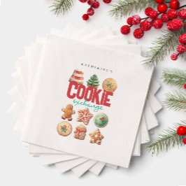 Weihnachts-Cookie-Exchange-Party Serviette