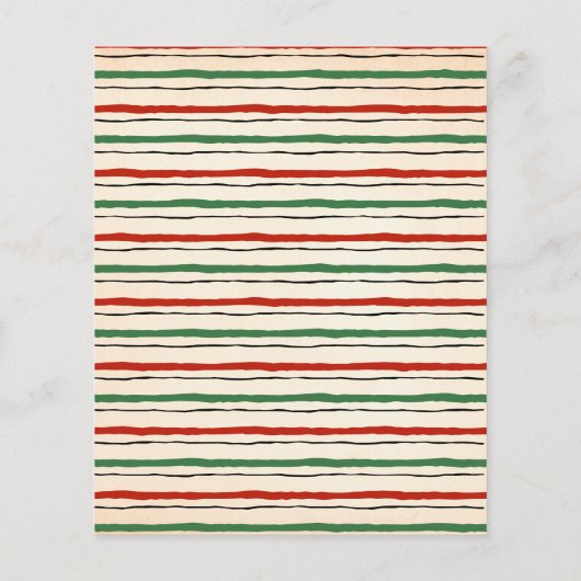 Weihnachts-Cookie-Exchange-Stimmkarte Flyer (Hinten)