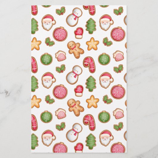 Weihnachts-Cookie-Exchange-Stimmkarten Flyer (Hinten)