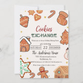 Weihnachts-Cookie Exchange Weihnachtsfest-Party Einladung (Vorderseite)