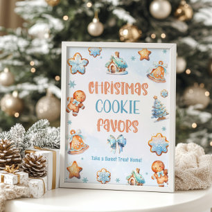 Weihnachts-Cookie Favoriten Blue Boy Geburtstagspa Poster