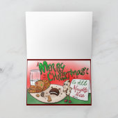 Weihnachts-Cookie Feiertagskarte (Innenseite)