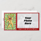 Weihnachts-Cookie-Fotokarte - NEU Feiertagskarte (Vorne/Hinten)