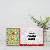 Weihnachts-Cookie-Fotokarte - NEU Feiertagskarte (Stehend Vorderseite)