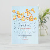 Weihnachts-Cookie Garland Cookie Exchange Einladung (Stehend Vorderseite)