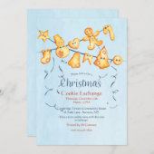 Weihnachts-Cookie Garland Cookie Exchange Einladung (Vorne/Hinten)