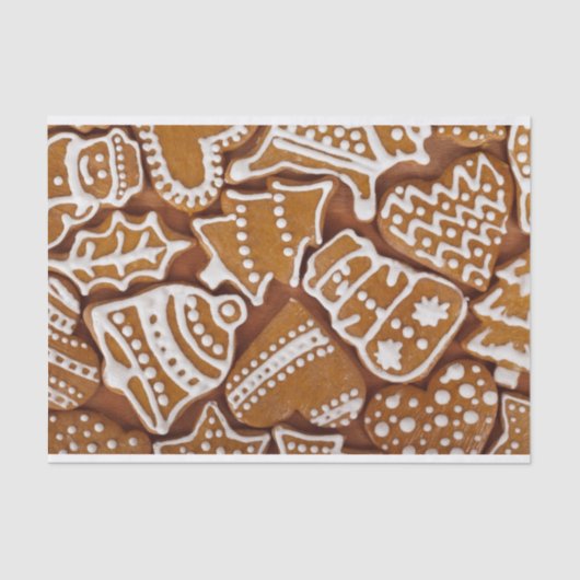 Weihnachts-Cookie Geschenkpapier Seidenpapier (Vorderseite)