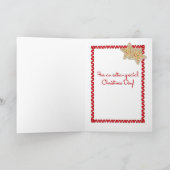 Weihnachts-Cookie-Grenze Feiertagskarte (Innenseite)