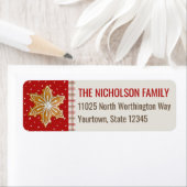 Weihnachts-Cookie Holiday-Rücksendeadresse (Insitu)