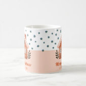 Weihnachts-Cookie House Snowflakes Familie Kaffeetasse (Mittel)