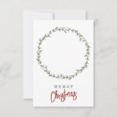 Weihnachts-Cookie-Karte Wreath Greenerery Bakery L (Vorderseite)