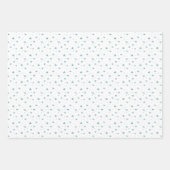 Weihnachts-Cookie Lebkuchen Mann Blue Junge Geburt Geschenkpapier Set (Vorderseite 2)