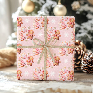 Weihnachts-Cookie Lebkuchengebäck Manpink Mädchen  Geschenkpapier Set