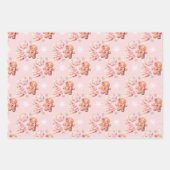 Weihnachts-Cookie Lebkuchengebäck Manpink Mädchen Geschenkpapier Set (Vorderseite)