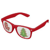 Weihnachts-Cookie Mitten Tree Xmas Feiertag Sonnenbrille (Schrägansicht)