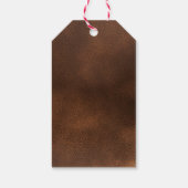 Weihnachts-Cookie-Mix personalisiert Braun Geschenkanhänger (Rückseite)