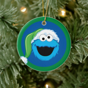 Weihnachts-Cookie-Monster Keramik Ornament