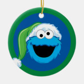 Weihnachts-Cookie-Monster Keramik Ornament (Vorne)