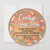 Weihnachts-Cookie-Party Einladungen (Vorderseite)