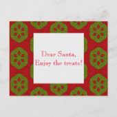 Weihnachts-Cookie Postkarte (Rückseite)