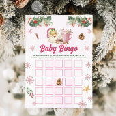 Weihnachts-Cookie Santa Baby Bingo Games Card Einladung