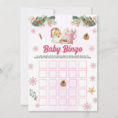 Weihnachts-Cookie Santa Baby Bingo Games Card Einladung (Vorderseite)