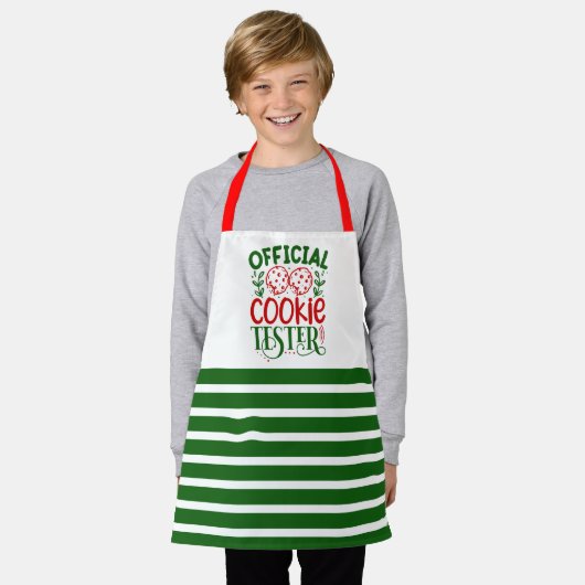 Weihnachts-Cookie-Schürze Schürze (Getragen)