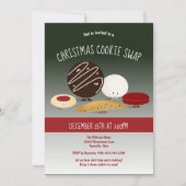 Weihnachts-Cookie Swap Party Einladung (Vorderseite)