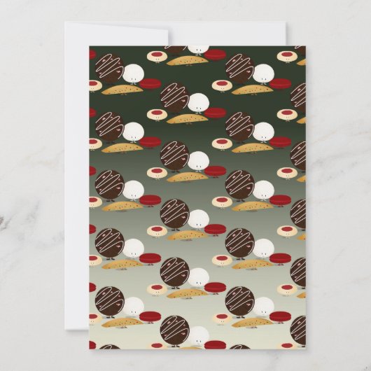 Weihnachts-Cookie Swap Party Einladung (Rückseite)