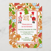 Weihnachts-Cookie-Swap-Party mit Regeln Einladung (Vorne/Hinten)