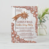 Weihnachts-Cookie-Swap-Spaß Lebkuchen Einladung (Stehend Vorderseite)