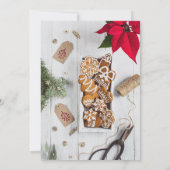 Weihnachts-Cookie-Swap-Spaß Lebkuchen Einladung (Rückseite)