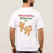 Weihnachts-Cookie Tester Niedlich Holiday Baking T T-Shirt (Rückseite)