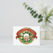 Weihnachts-Cookie-Umschließungskarte - Siehe Zurüc Begleitkarte (Stehend Vorderseite)