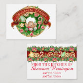 Weihnachts-Cookie-Umschließungskarte - Siehe Zurüc Begleitkarte (Vorne/Hinten)