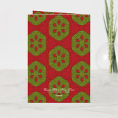 Weihnachts-Cookie-Weihnachtskarte Feiertagskarte (Rückseite)