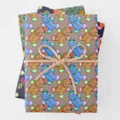 Weihnachts-Cookie Wrapping Paper-Set Geschenkpapier Set (Beispiel)