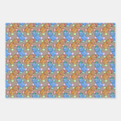 Weihnachts-Cookie Wrapping Paper-Set Geschenkpapier Set (Vorderseite)
