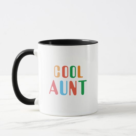 Weihnachts-Coole Tante aus Nichte Nephew Tasse (Links)
