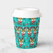 Weihnachts Corgi Dog Papier Tasse Pappbecher (Rechts)