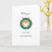 Weihnachts-Corgi Hintern-Ladung der Beifall in die Karte (Gelbe Blume)