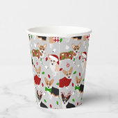Weihnachts Corgi Hogs Paper Cups Pappbecher (Rechts)