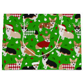 Weihnachts Corgi Hunde Große Geschenktasche Große Geschenktüte (Vorderseite)