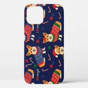 Weihnachts-Corgis: Vintage Illustration. Case-Mate iPhone Hülle