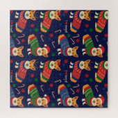 Weihnachts-Corgis: Vintage Illustration. Puzzle (Horizontal)